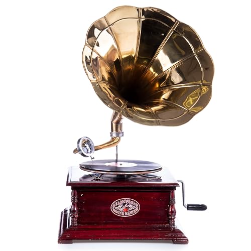 Nostalgisches Grammophon Soundmaster funktionsfähiges Dekorationsobjekt von haushalt48 braun Nostalgisches Grammophon Soundmaster funktionsfähiges Dekorationsobjekt von haushalt48 braun von Antik 2000
