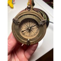 Vintage Kompass | 2'' Messing Brüniert D.6cm Schatulle Deko Technik Instrumente von AntikBayern