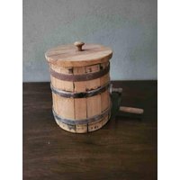 Alte Butter Schleuder Butterfass Butterschleuder Funktionsfähig von AntikDekoVintage