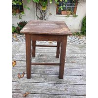 Alter Hocker Aus Den 60Er Jahren von AntikDekoVintage