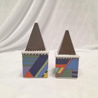 Vintage Rosenthal Salz & Pfefferstreuer Memphis Milano Pyramiden-Design Vintage Rosenthal Salz & Pfefferstreuer Memphis Milano Pyramiden-Design von AntikGift