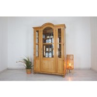 Schöne Restaurierte Landhaus-Vitrine Im Jugendstil in Weichholz "Antik-Lux" von AntikHandelLux