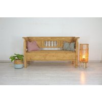 Schöne Schwedenbank Im Landhausstil Truhenbank in Weichholz "160 cm Breit" von AntikHandelLux