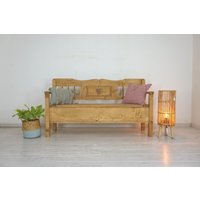 Schöne Truhenbank Im Landhausstil, Bank in Weichholz Massiv "160 cm Breit" von AntikHandelLux