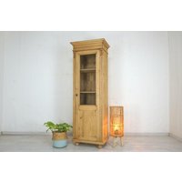 Schöne Vintage Vitrine in Weichholz Im Landhausstil Von Antik-Lux von AntikHandelLux