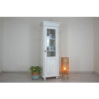 Schöne Vintage Weichholz Vitrine in Shabby-Chic-Weiß Im Landhausstil Von Antik-Lux-Münster Schöne Vintage Weichholz Vitrine in Shabby-Chic-Weiß Im Landhausstil Von Antik-Lux-Münster von AntikHandelLux