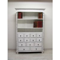 Schöner Apothekerschrank in Shabby-Chic-Weiß, Bücherregal Im Landhausstil Von Antik-Lux-Münster Schöner Apothekerschrank in Shabby-Chic-Weiß, Bücherregal Im Landhausstil Von Antik-Lux-Münster von AntikHandelLux