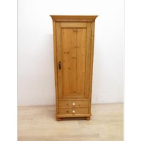 Schöner Hochschrank Mit 2 Schubladen Im Landhausstil in Weichholz Massiv von AntikHandelLux