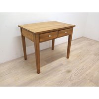 Schöner Restaurierter Jugendstil-Tisch Von 1900, Schreibtisch in Weichholz von AntikHandelLux
