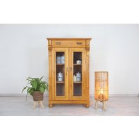 Schönes Restauriertes Gründerzeit Vertiko-Vitrine in Weichholz Von 1900 Jhd Schönes Restauriertes Gründerzeit Vertiko-Vitrine in Weichholz Von 1900 Jhd von AntikHandelLux