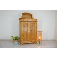 Traumhaftes Restauriertes Jugendstil Aufsatz Vertiko Von 1900 in Weichholz von AntikHandelLux