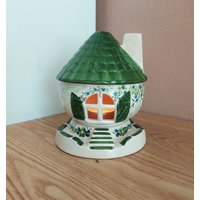 Vintage Keramik Haus-Kerze Halter, Teelicht Kerzenhalter, Design Von Antonia Heike von AntikHausCrafts