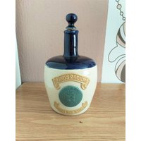 Vintage King's Ransom Round The World Keramik Whisky Dekanter Mit Korken, Schottland, 1960Er Jahre von AntikHausCrafts