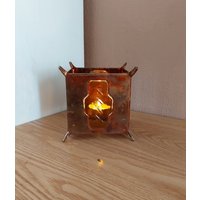Vintage Kupfer Kerzenhalter in Nanny Still, Rustikaler Aus Metall von AntikHausCrafts