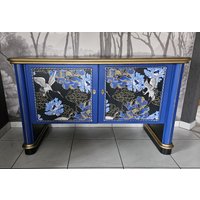 Art Deco Kommode Seideboard Handbemalt von AntikRevival