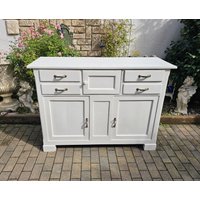 Antike Kommode Anrichte Sideboard Schrank Weiß von AntikStaudinger