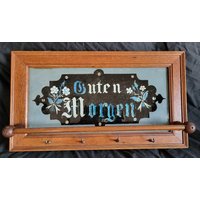 Antiker Vintage Handtuch Halter Küchenrolle Spruchbild Volkskunst Küchendeko Jugendstil Sinnspruch Antiker Vintage Handtuch Halter Küchenrolle Spruchbild Volkskunst Küchendeko Jugendstil Sinnspruch von AntikStaudinger