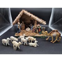 Krippe Figuren Weihnachtskrippe Weihnachten von AntikStaudinger