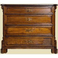 1840Er Kommode Antik Louis Philippe Eiche Schrank Sideboard Von 1840 von AntikVersand