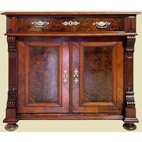 1880Er Kommode Antik Gründerzeit Nußbaum Halbschrank Schrank Von 1880 1880Er Kommode Antik Gründerzeit Nußbaum Halbschrank Schrank Von 1880 von AntikVersand