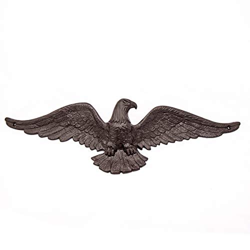 Antikas - Adler als Türdeko, Wanddekoration Tierfigur, Adler in braun von Antikas
