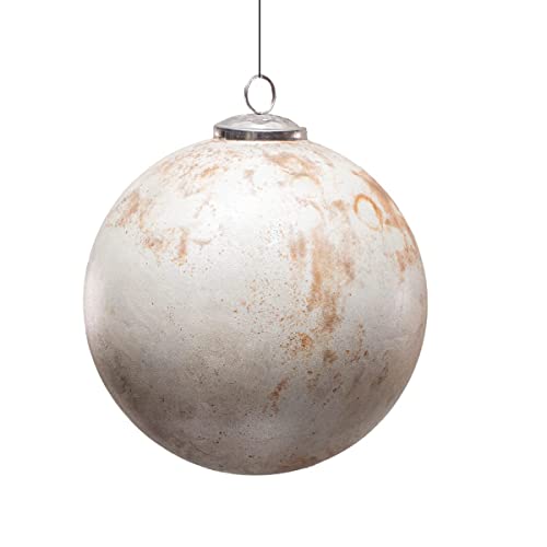 Antikas - Christbaumkugel in Runder Form,XXL |Glas, beige-braun | H17,0xB16,5cm Antikas - Christbaumkugel in Runder Form,XXL |Glas, beige-braun | H17,0xB16,5cm von Antikas