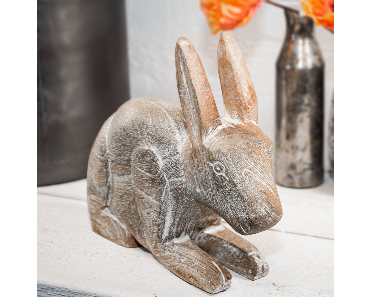 Antikas Wanddekoobjekt Hasen Figur Gartenfigur Holzfigur Tiere Tierfiguren Dekoration - 22 cm Antikas Wanddekoobjekt Hasen Figur Gartenfigur Holzfigur Tiere Tierfiguren Dekoration - 22 cm von Antikas