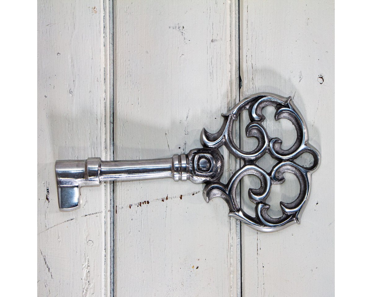 Antikas Dekofigur Schlüssel als Wanddekoration, Groß, Wanddeko, Aluminium von Antikas