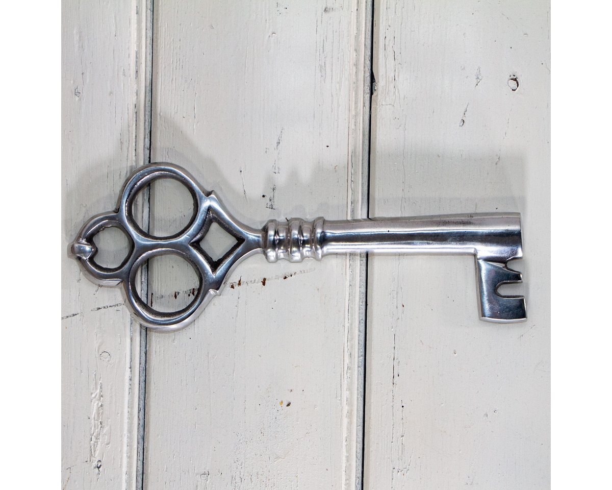 Antikas Dekofigur Schlüssel als Wanddekoration, klein, Wanddeko, Aluminium von Antikas