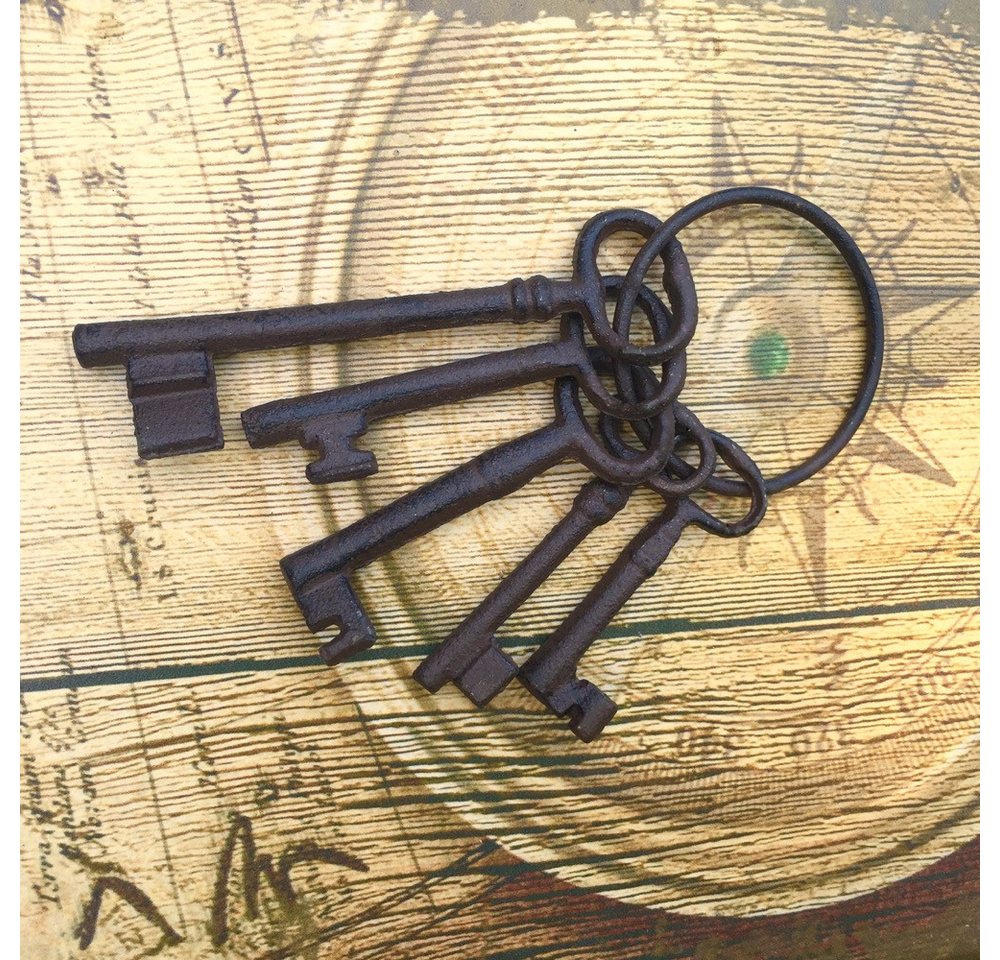 Antikas Dekofigur Schlüsselbund zur Antik Dekoration Schlüssel für altes Vorhänge- + von Antikas