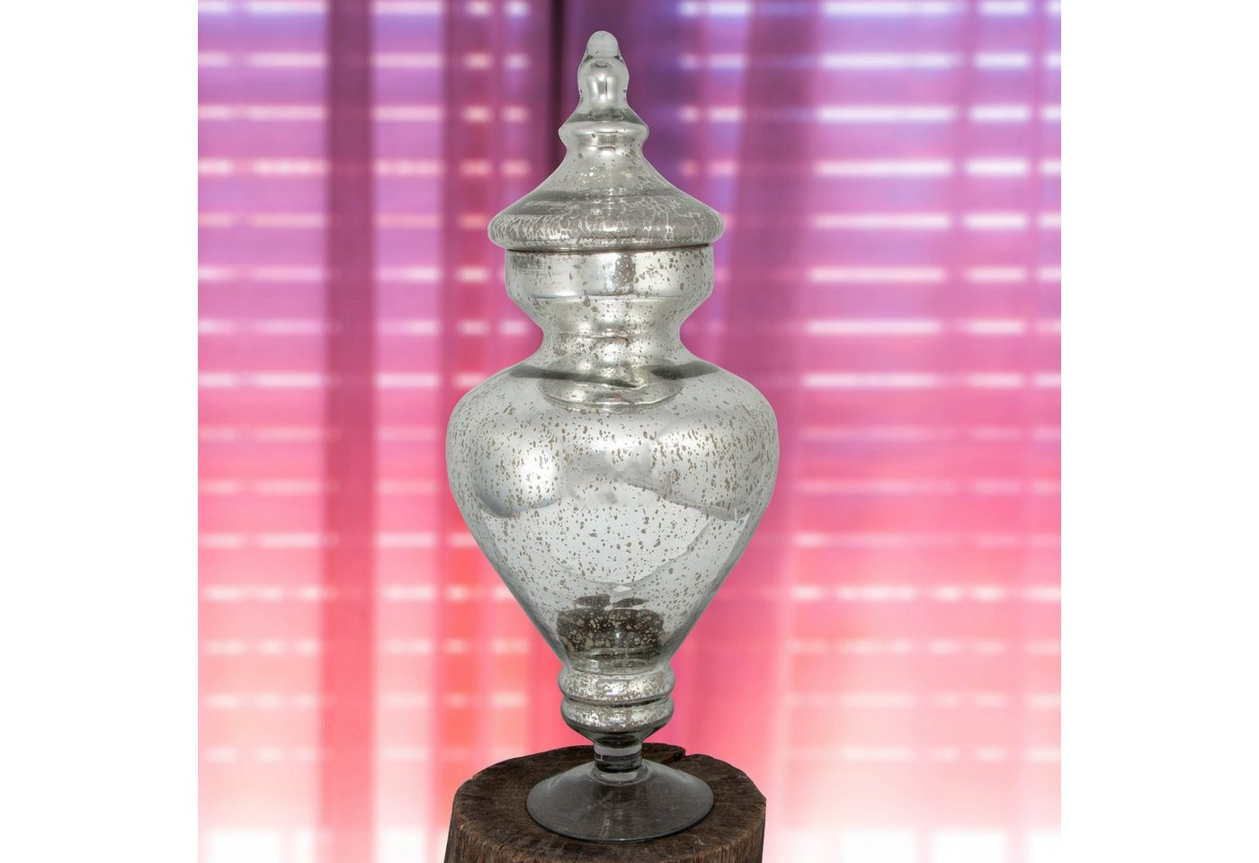 Antikas Dekovase Glas Vase, Pokal, Urne, Vase, Deko-Flasche, Dekoration von Antikas