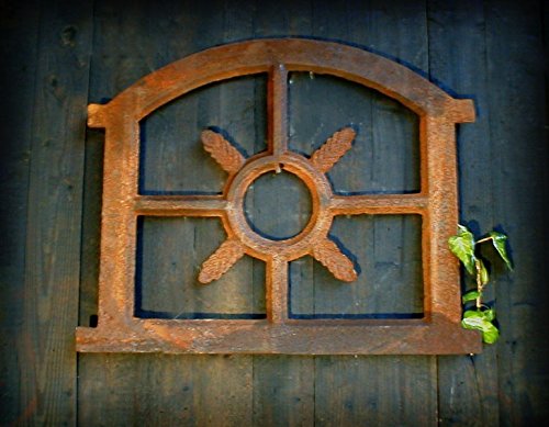 Antikas - Eisenfenster Stallfenster für Gartenmauer antik Sprossenfenster Fenster Eiche kl von Antikas