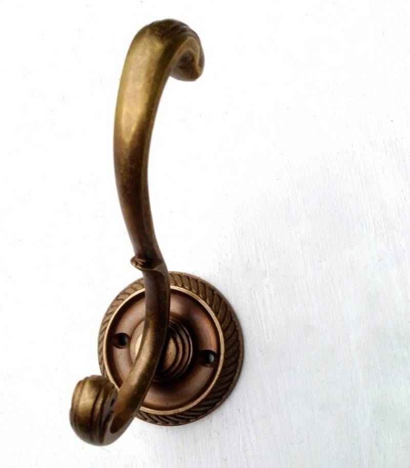 Antikas Garderobenhaken Garderobenhaken Alt-Messing-Kleiderhaken -wie antike, Haken für von Antikas