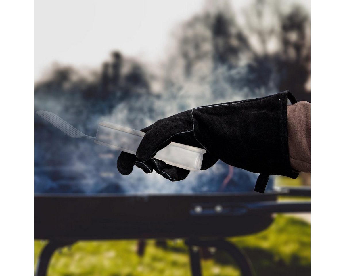 Antikas Gartenfigur Grill-Handschuh aus Kuhleder, Groß, Schwarz, Grillen Antikas Gartenfigur Grill-Handschuh aus Kuhleder, Groß, Schwarz, Grillen von Antikas