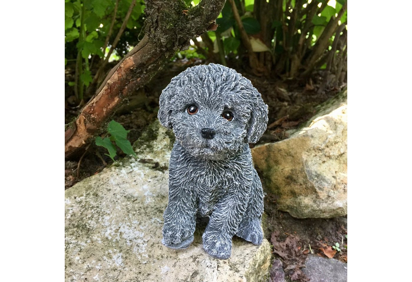 Antikas Gartenfigur Hundefiguren - Steinfigur Dekoration Tierfiguren Hunde Welpen Malteser Antikas Gartenfigur Hundefiguren - Steinfigur Dekoration Tierfiguren Hunde Welpen Malteser von Antikas