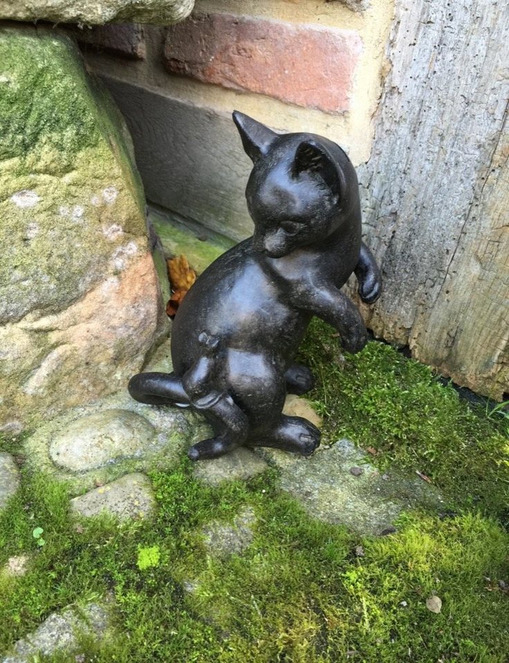 Antikas Gartenfigur Katze und Maus als dekorative Spardose originelle Tierfiguren von Antikas