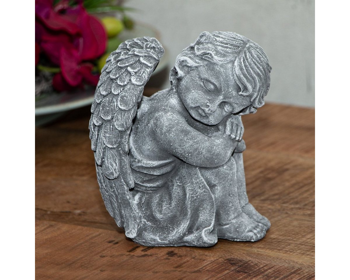Antikas Gartenfigur Kniende Engel Skulptur Dekoration Grab - Tiergrab Engel Figur kniender Antikas Gartenfigur Kniende Engel Skulptur Dekoration Grab - Tiergrab Engel Figur kniender von Antikas