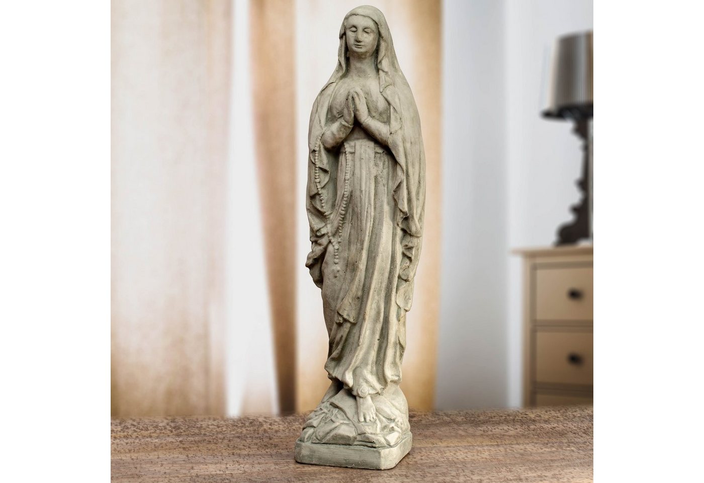 Antikas Gartenfigur Madonnaskulptur, Maria Statue aus Steinguss, Marien-Skulptur, in von Antikas