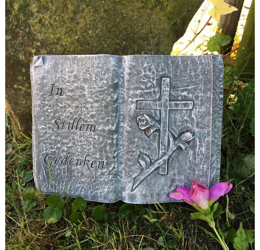 Antikas Gartenfigur Romantisches Buch mit Kreuz - Schmuck Für Grab Tiergrab Friedhof Antikas Gartenfigur Romantisches Buch mit Kreuz - Schmuck Für Grab Tiergrab Friedhof von Antikas
