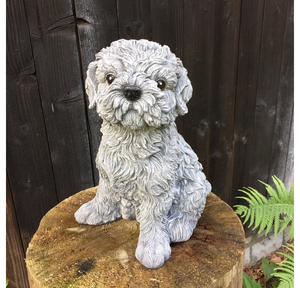 Antikas Gartenfigur Shitzu Dekoration mit Hundefiguren - süße Hunde Welpen - Antikas Gartenfigur Shitzu Dekoration mit Hundefiguren - süße Hunde Welpen - von Antikas