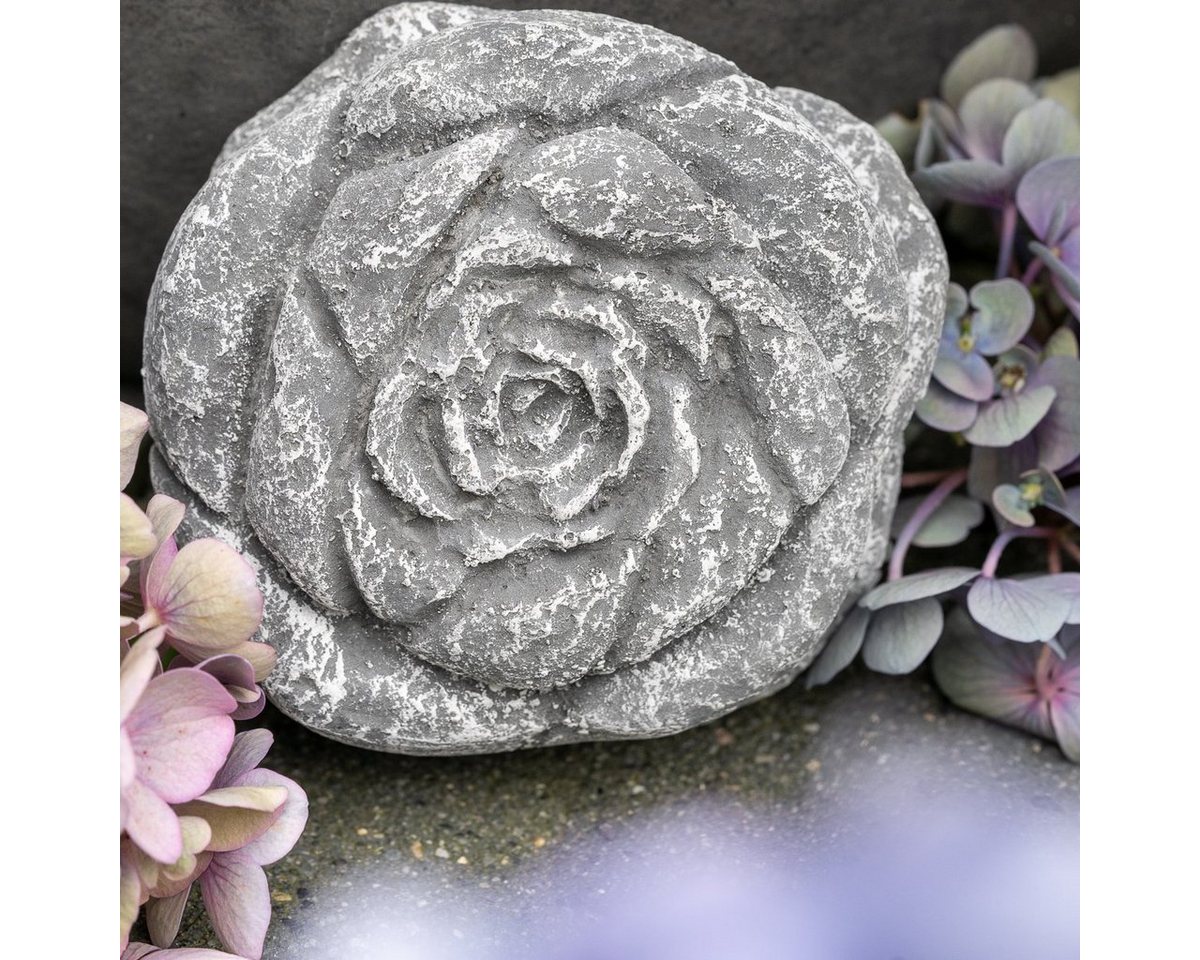 Antikas Gartenfigur Steinblüte mittel, Steinguss, grau, H 6cm x T 5cm Antikas Gartenfigur Steinblüte mittel, Steinguss, grau, H 6cm x T 5cm von Antikas