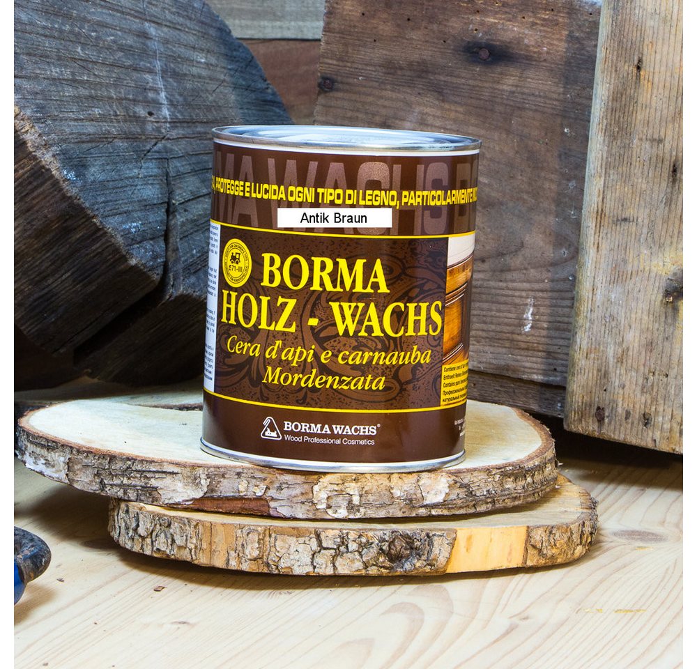 Antikas Holzöl Holzwachs mit Bienenwachs Möbelwachs - Antikbraun - 1L von Antikas