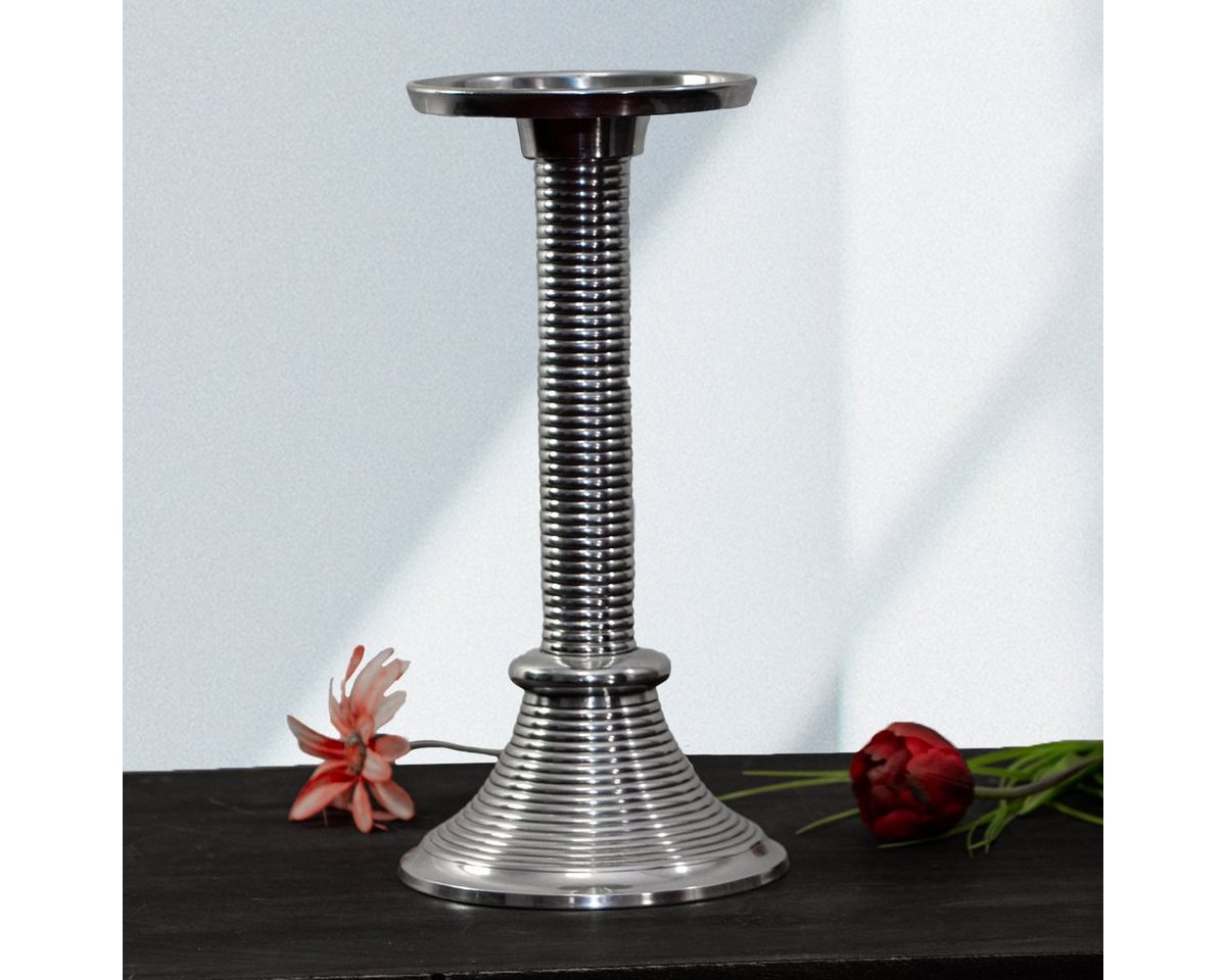 Antikas Wanddekoobjekt Kerzenhalter, Aluminium, Gewickelt, Klein, Dekoration - H.31cm Antikas Wanddekoobjekt Kerzenhalter, Aluminium, Gewickelt, Klein, Dekoration - H.31cm von Antikas