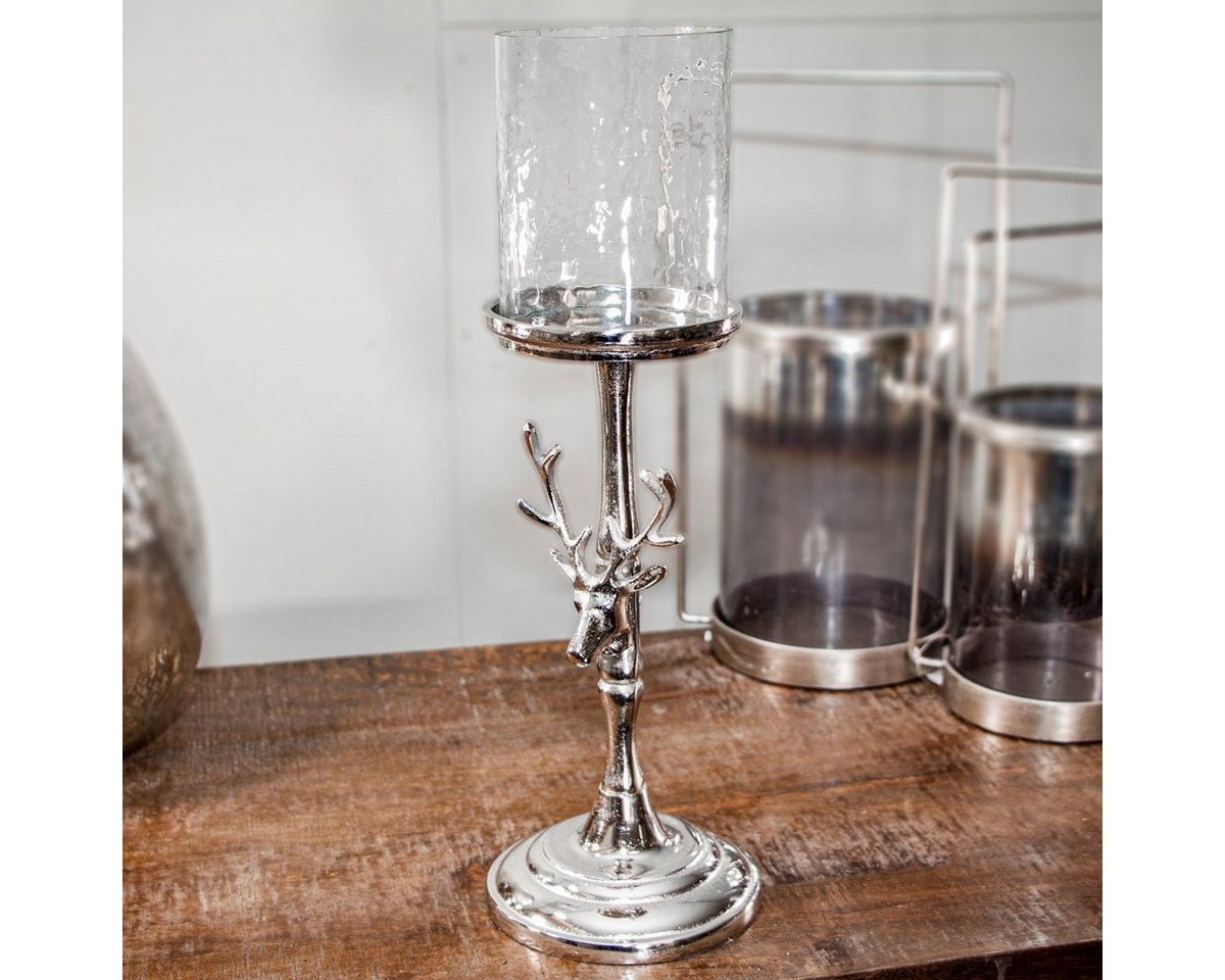 Antikas Wanddekoobjekt Kerzenhalter, Rehmotiv, Klein, Stumpenkerze, Chabby Chic, Aluminium Antikas Wanddekoobjekt Kerzenhalter, Rehmotiv, Klein, Stumpenkerze, Chabby Chic, Aluminium von Antikas
