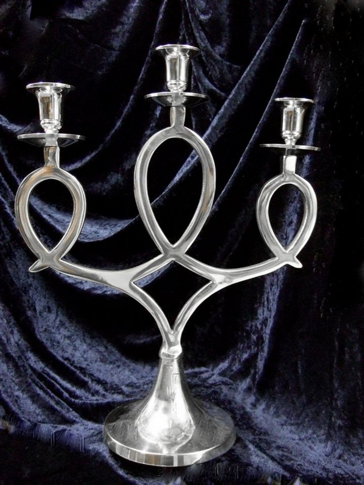 Antikas Kerzenhalter Kerzenhalter Silber-Schleife, ein formschöner Design Kerzenleuchter von Antikas