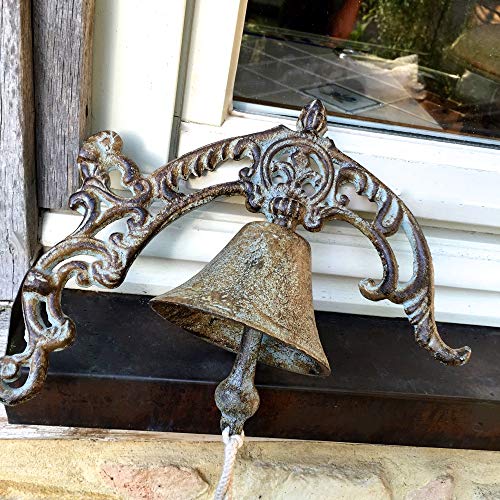 Antikas - Landhausstil- Wand-Glocke, Tür-Glocke für Traumgärten, Haustür-Glocke wie antik von Antikas