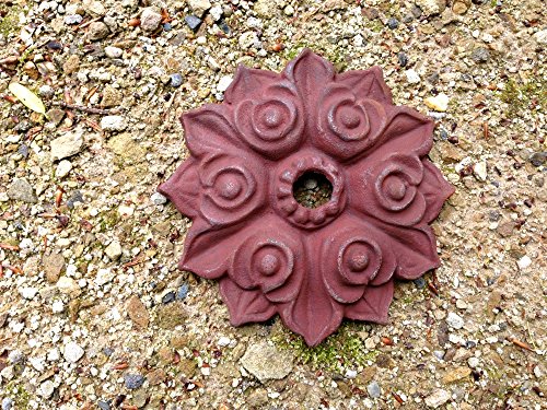 Antikas - Maueranker rund schöne Rosette für Fachwerk, Balkenanker Gartenmauer von Antikas