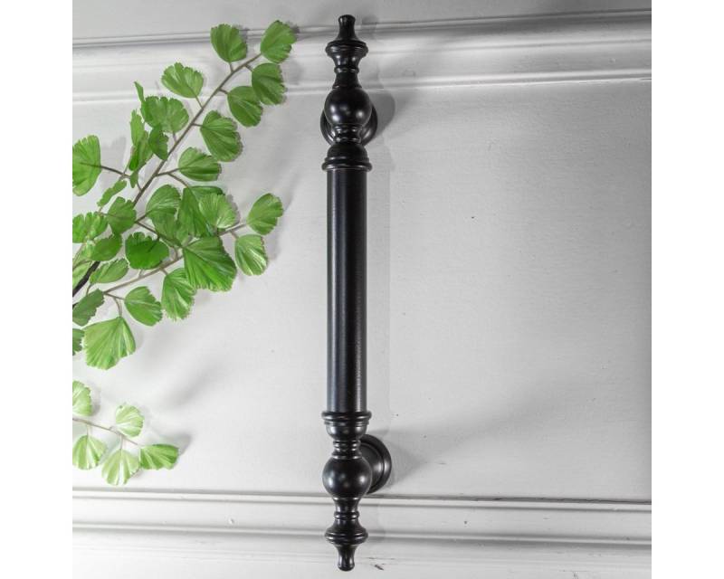 Antikas Stoßgriff Torgriff, Stoßgriff, Rohrform, Eisen, schwarz, H 4,0 x B 33,5 cm von Antikas