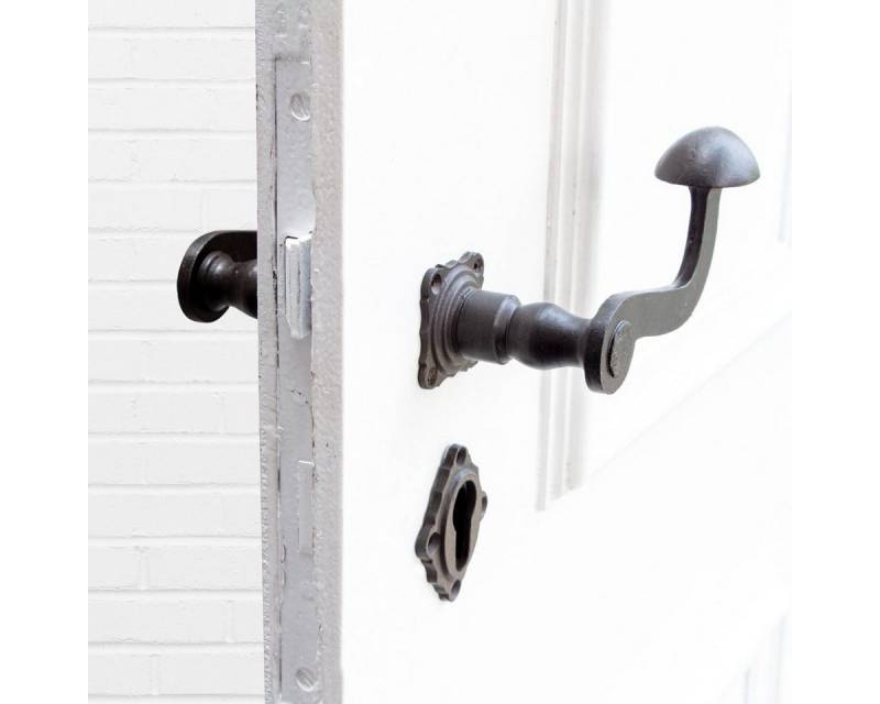 Antikas Türbeschlag Drückergarnitur für Haustüren-Edles Design, PZ, Eisen braun von Antikas