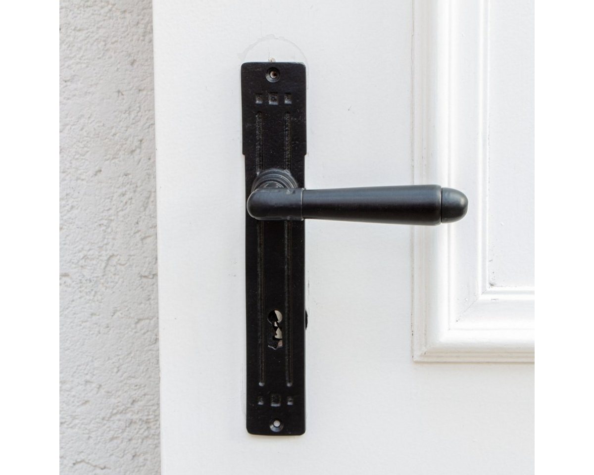 Antikas Türbeschlag Drückergarnitur für Zimmertür, schwarz - Edles Design, BB72, Eisen von Antikas